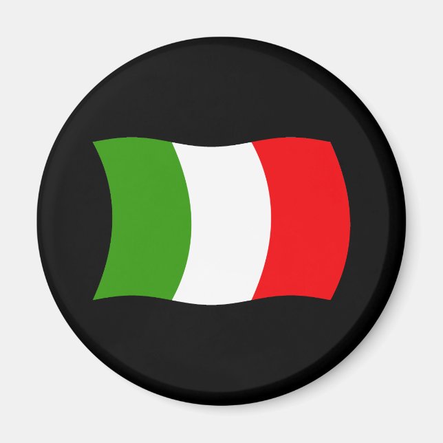 Íman Ímã com a Bandeira da Itália (Frente)