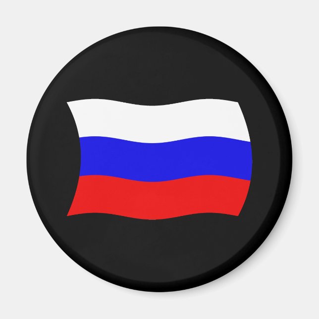 Íman Ímã com a Bandeira da Rússia (Frente)