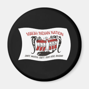 Íman Ímã com a Bandeira da Tribo Makah