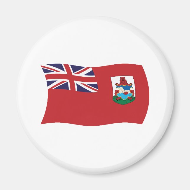 Íman Ímã com a Bandeira das Bermudas (Frente)