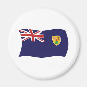 Íman Ímã com a Bandeira das Ilhas Turcas e Caicos