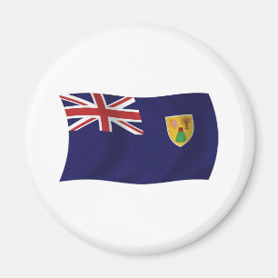 Íman Ímã com a Bandeira das Ilhas Turcas e Caicos