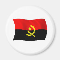 Ímã com a Bandeira de Angola