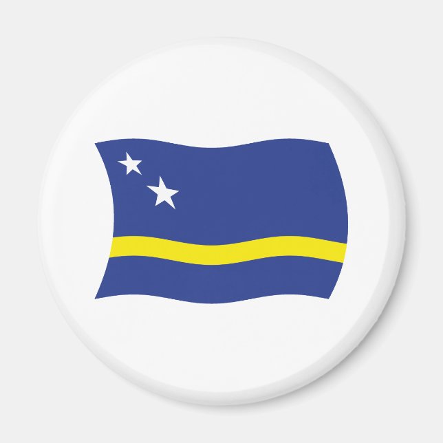 Íman Ímã com a Bandeira de Curaçao (Frente)