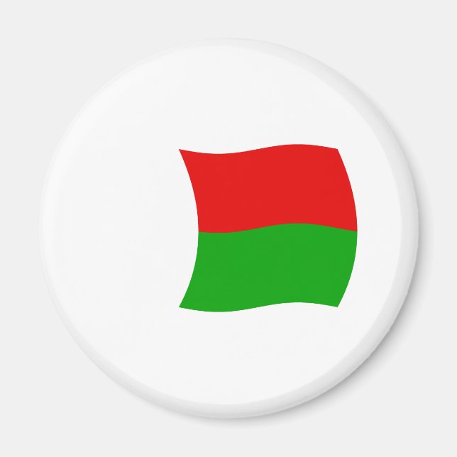 Íman Ímã com a Bandeira de Madagascar (Frente)
