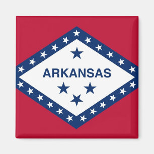 Íman Ímã com a bandeira do estado de Arkansas - EUA