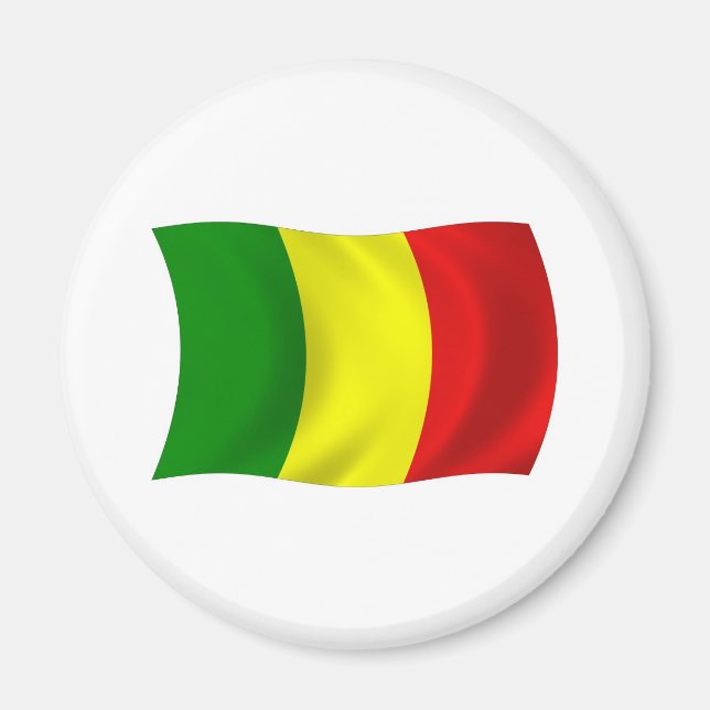 Íman Ímã com a Bandeira do Mali (Frente)