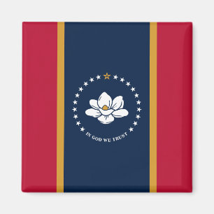 Íman Ímã com a Bandeira do Mississippi