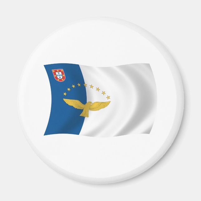Íman Ímã com a Bandeira dos Açores (Frente)