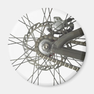 Íman Ímã com a roda da parte traseira da bicicleta