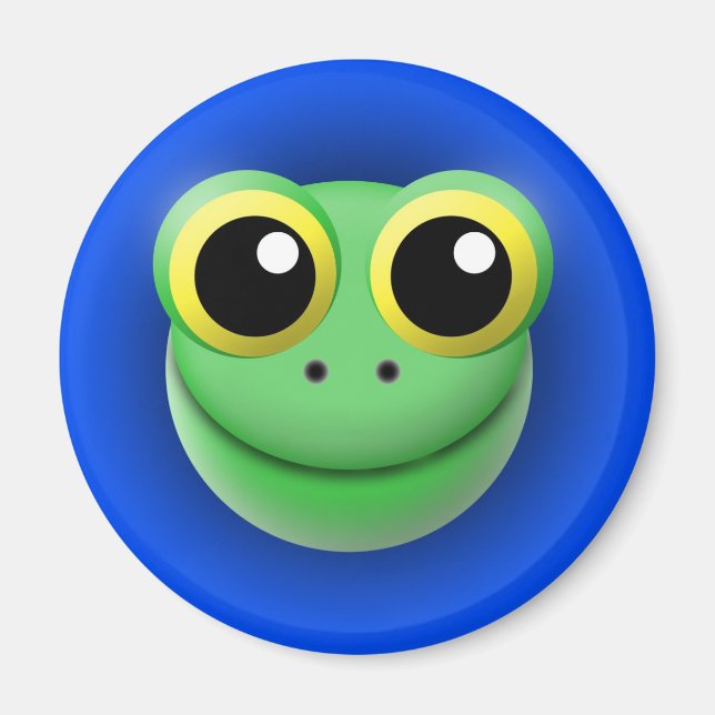 Íman ímã com animal: sapo (Frente)