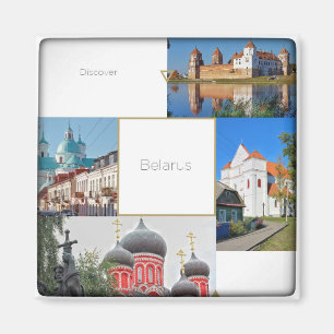 Íman Ímã com arquitetura das igrejas da fortaleza de Mi