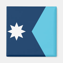 Íman Ímã com Bandeira de Minnesota, EUA