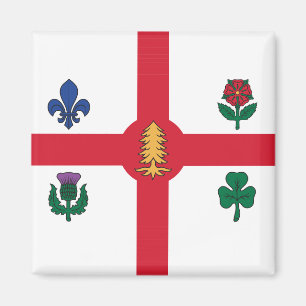 Íman Ímã com Bandeira de Montreal, Canadá