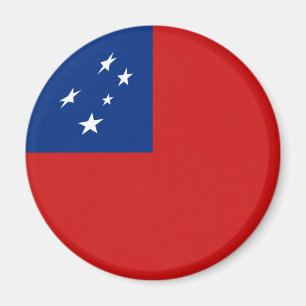 Íman Ímã com Bandeira Olho de Peixe de Samoa