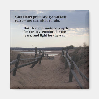 Íman ímã com caminho para o lago - promessa de Deus