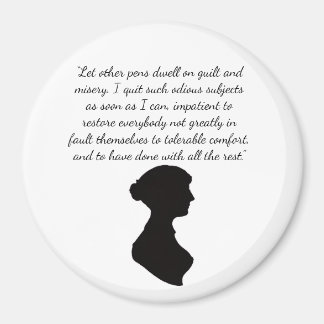 Íman Ímã com citação de Jane Austen