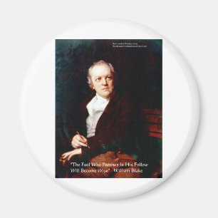Íman Ímã com Citação de Sabedoria de William Blake "Tor
