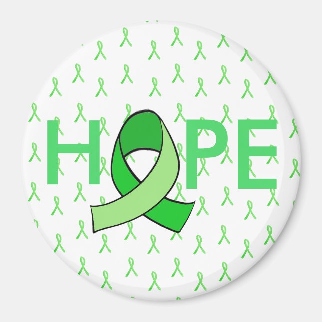 Íman Ímã com Fita de Conscientização da Doença de Lyme  (Frente)