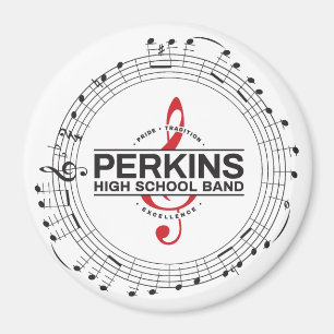 Íman Ímã com Logotipo de Notas Musicais