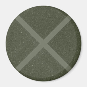 Íman Ímã com Padrão Cruzado Verde Musgo