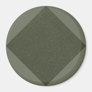 Íman Ímã com padrão de diamante verde musgo