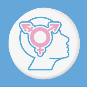 Íman Ímã com Símbolo do Orgulho Trans