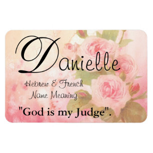 Íman Ímã conhecido do significado: Danielle, deus é