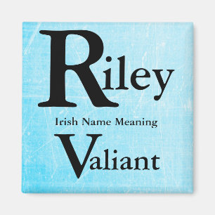 Íman Ímã conhecido do significado: Riley significa