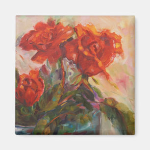 Íman Ímã cor-de-rosa da pintura do trio