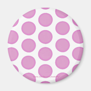 Íman Ímã cor-de-rosa de Polkadots