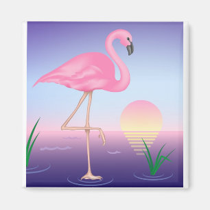 Íman Ímã cor-de-rosa do flamingo