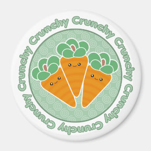 Íman Ímã crocante das cenouras de Kawaii