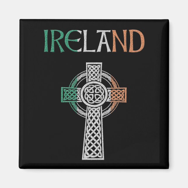 Íman Ímã Cruz Celta da Irlanda (Frente)