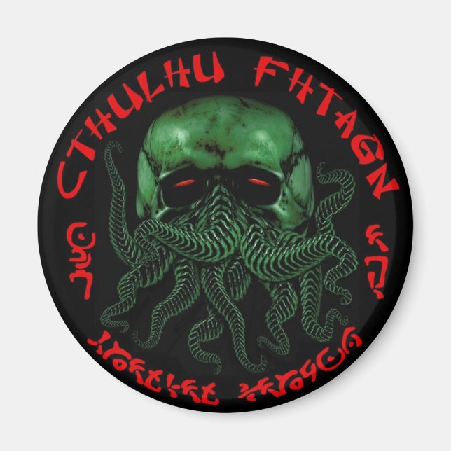 Íman ímã Cthulhu Fhtagn (Frente)