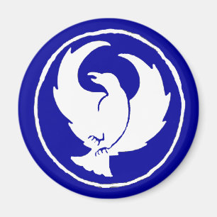 Íman Ímã da aranha no azul, circularmente ou no