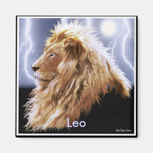 Íman Ímã da arte da astrologia do leão de "LEO"