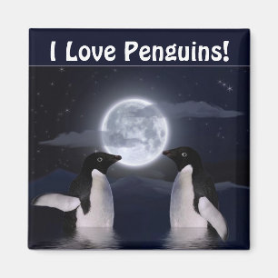 Íman Ímã da arte do Animal-amante dos PINGUINS & da L