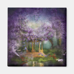 Íman Ímã da arte do lago wisteria