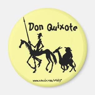 Íman Ímã da arte gráfica de Don Quixote e de Sancho