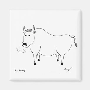 Íman Ímã da arte popular de Bull