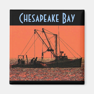 Íman Ímã da baía de Chesapeake - personalizado