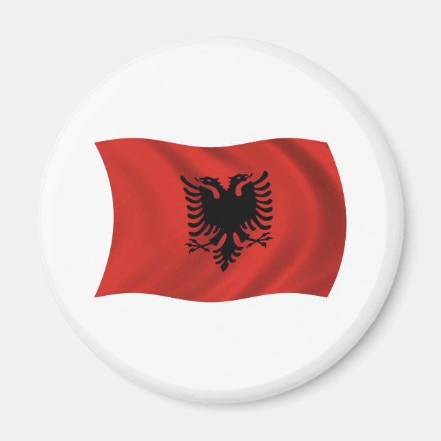 Íman Ímã da Bandeira da Albânia (Frente)