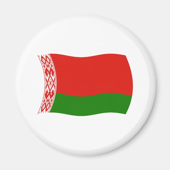 Íman Ímã da Bandeira da Bielorrússia (Frente)