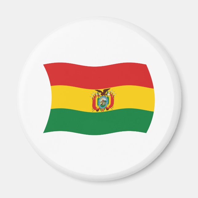 Íman Ímã da Bandeira da Bolívia (Frente)