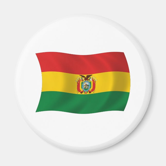 Íman Ímã da Bandeira da Bolívia (Frente)