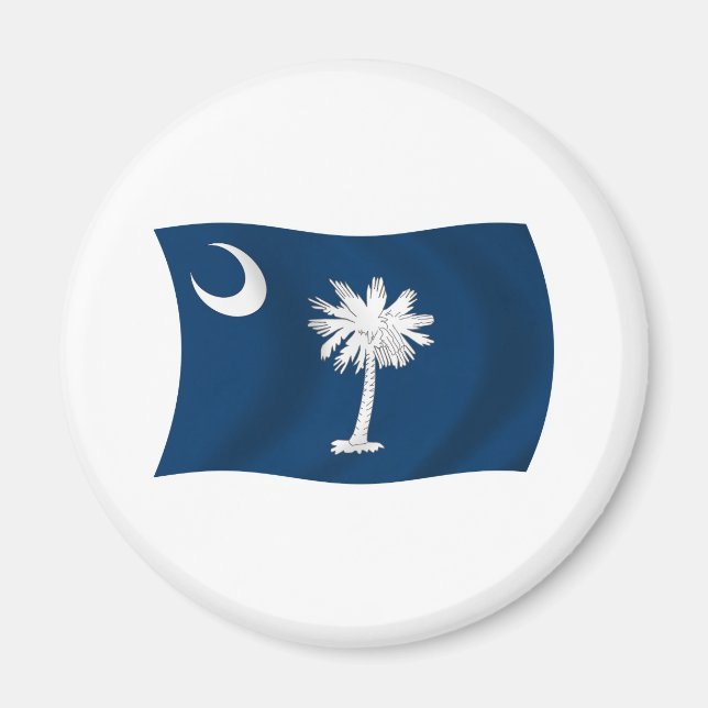 Íman Ímã da Bandeira da Carolina do Sul (Frente)
