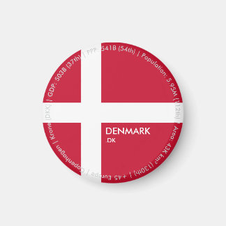 Íman Ímã da Bandeira da Dinamarca