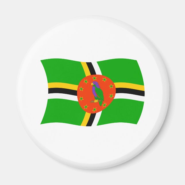 Íman Ímã da Bandeira da Dominica (Frente)