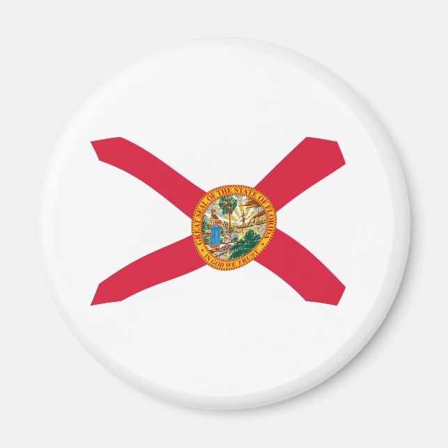 Íman Ímã da Bandeira da Flórida (Frente)